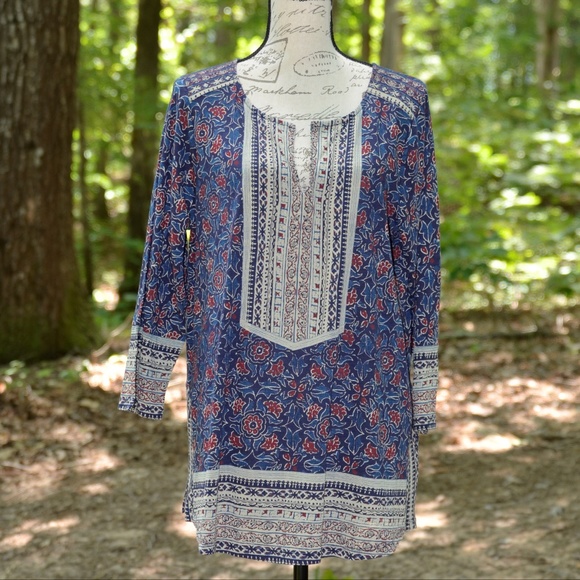Lucky Brand Tops - HOST PICK!! Lucky Brand boho tunic/blouse